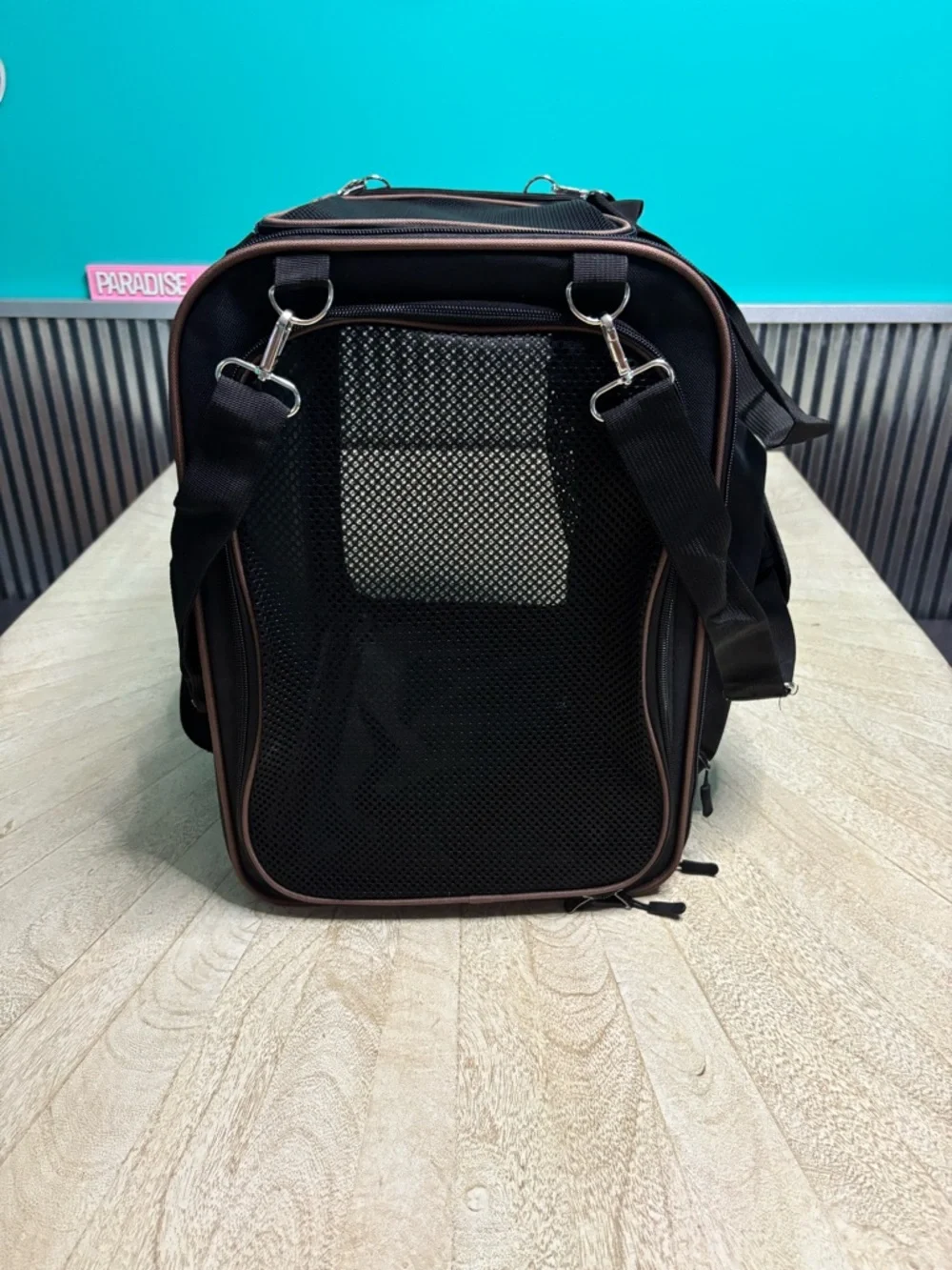 Extra Large Cat Carrier with Built-in Litter Box for Car Travel & Road Trips